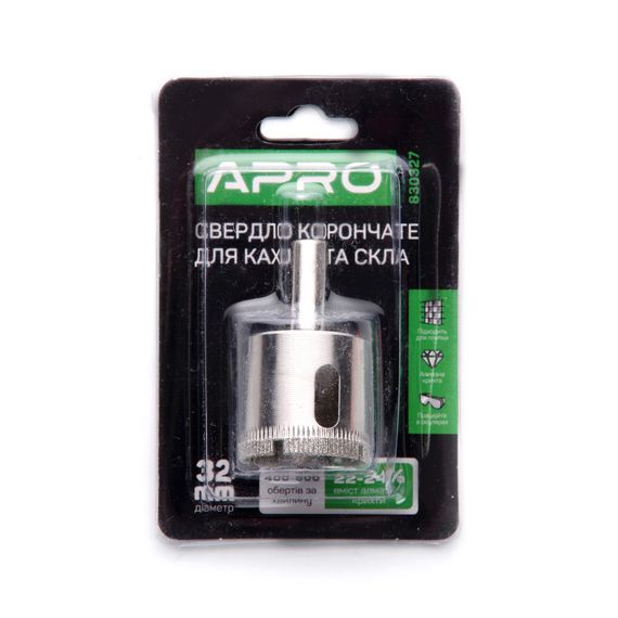 Сверло трубчатое с алмазным напылением 32мм APRO | Зображення 1