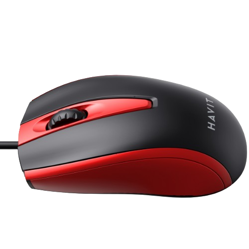 Мишка дротова Havit HV-MS871 червоний | Зображення 2
