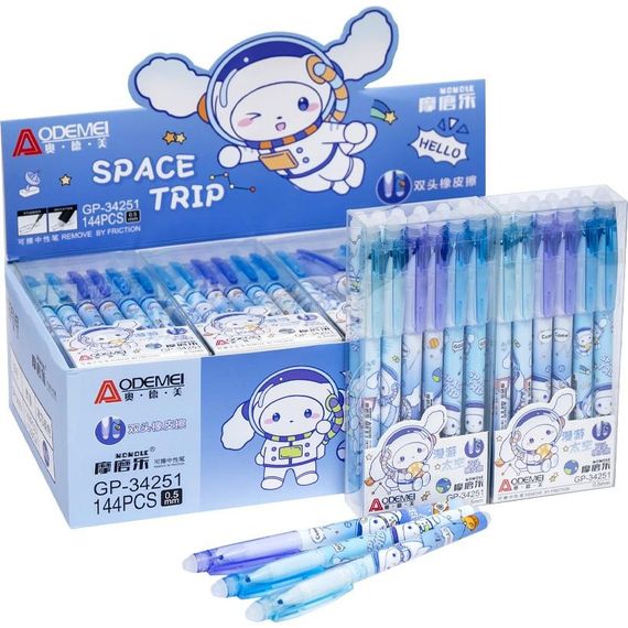 Ручка "Пишет-Стирает" 34251 (116032) синяя, в упаковке 12 штук