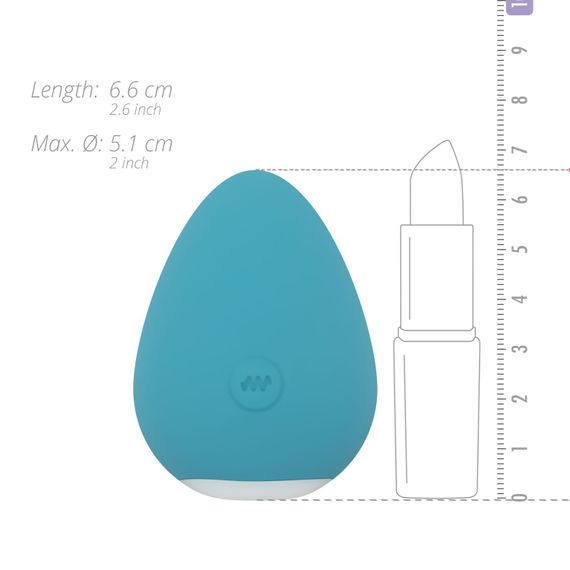 Вібратор для клітора Cala Azul – Carla Clitoris Stimulator, компактний, 10 режимів | Зображення 4