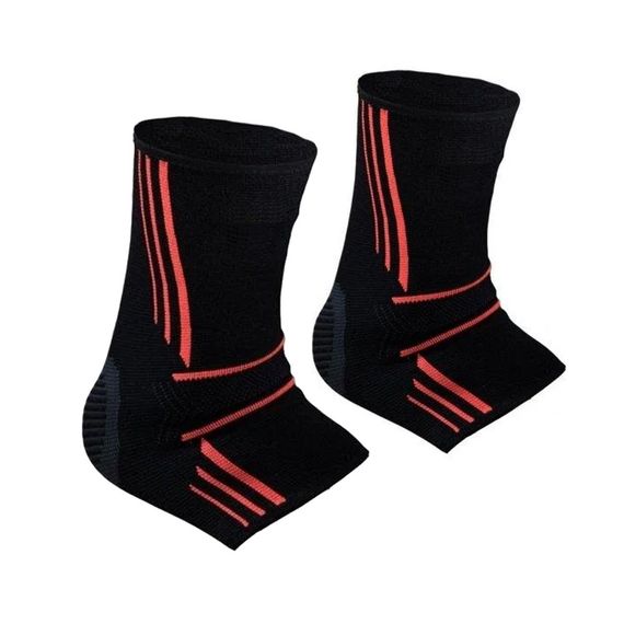 Бандажі на гомілкостоп Power System PS-6022 Ankle Support Evo Black/Orange (2шт.) L