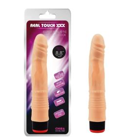 Вибратор реалистичный CHISA Real Touch XXX из киберкожи на батарейках, 21.5 x 3.3 cm sexstyle