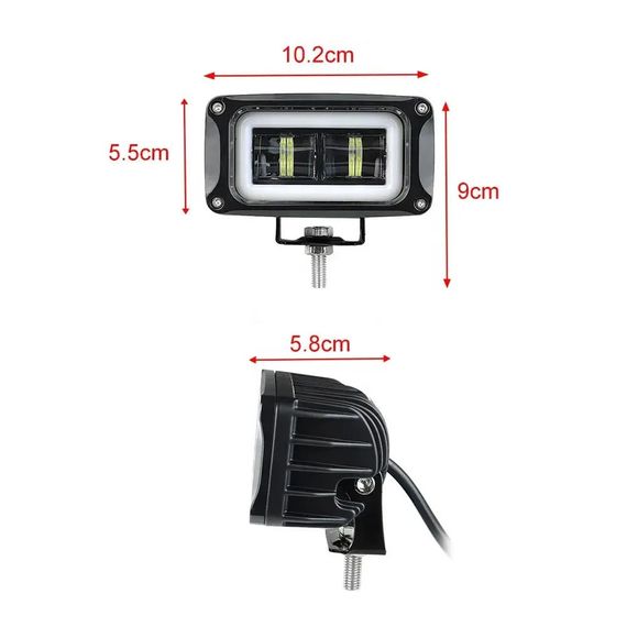 Світлодіодна фара StarLight HP-GZD-W-14 ближнє світло + DRL 12/24V | Зображення 3