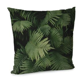Подушка диванная с бархата Папоротник 45x45 см (45BP_ORG003)