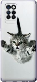 Чехол на Infinix Note 10 Pro Летящий котёнок "2322u-2709-17620"