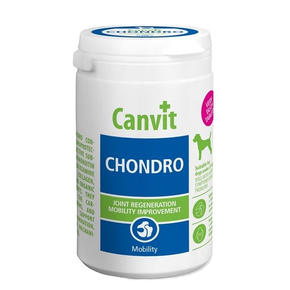 Вітаміни Canvit Chondro for dogs для здоров'я суглобів у собак 230 гр