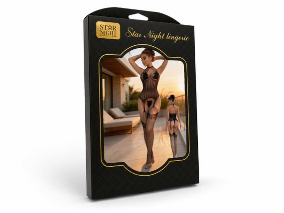 Бодістокінг сітка Star Night, чорний, OS (S-L) Sex Aura | Зображення 6