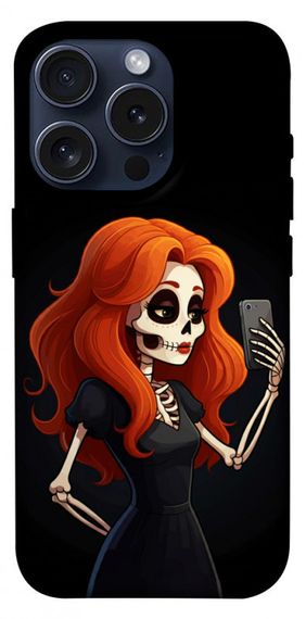 Чохол з картинкою Селфі-скелет для Apple iPhone 15 Pro (6.1")