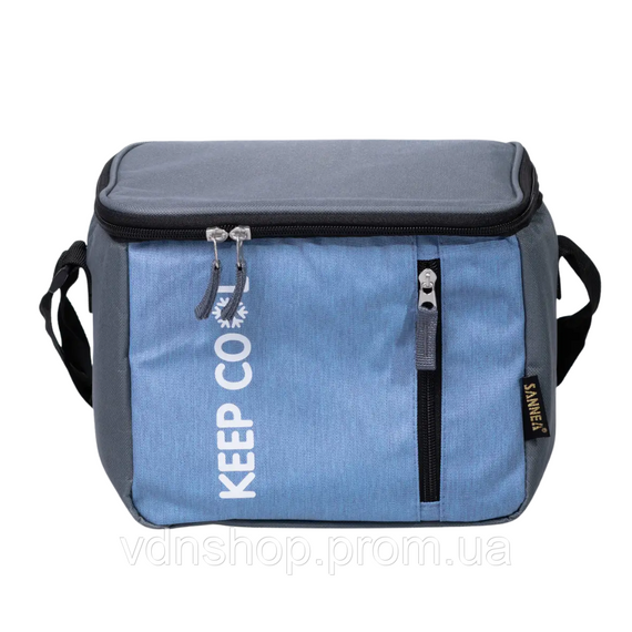 Термосумка холодильник 16 (л) для їжі, напоїв, пива холодильна сумка для риболовлі та пікніка Блакитний HP-14-17
