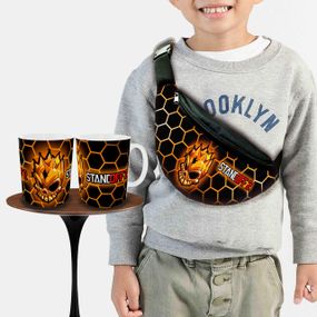 Подарунковий набір: Сумка-бананка + Кружка стендофф2 "Standoff 2" дитячий, для хлопчика (00235)