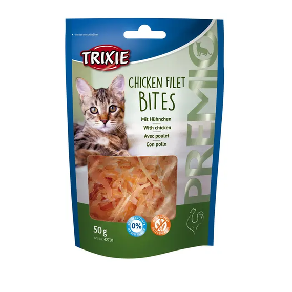 Ласощі для котів Trixie PREMIO Chicken Filet Bites курка 50 г