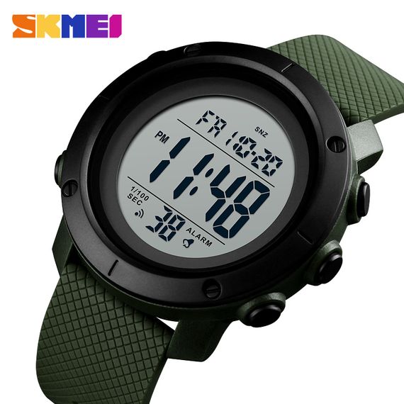 Чоловічий годинник Skmei 1434AGWT Army Green-White | Зображення 1