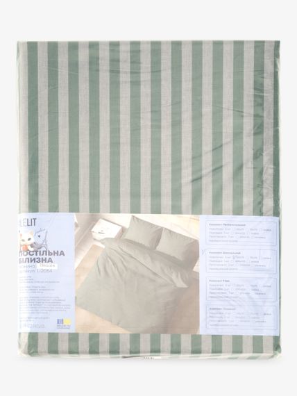 Постільна білизна Двоспальна LeLIT L-2054 180х215 см Зелений shop (2000000299280) | Зображення 3