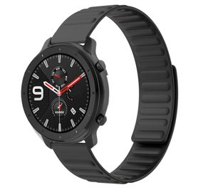 Силиконовый магнитный ремешок Primolux Magnet для часов Xiaomi Amazfit GTR 47 mm - Black