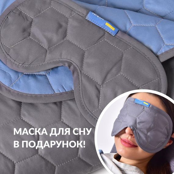 Дорожня подушка-плед IDEIA 35x35 см/120x180 см з мікрофібри графіт/джинс (8-35600*001) | Зображення 7