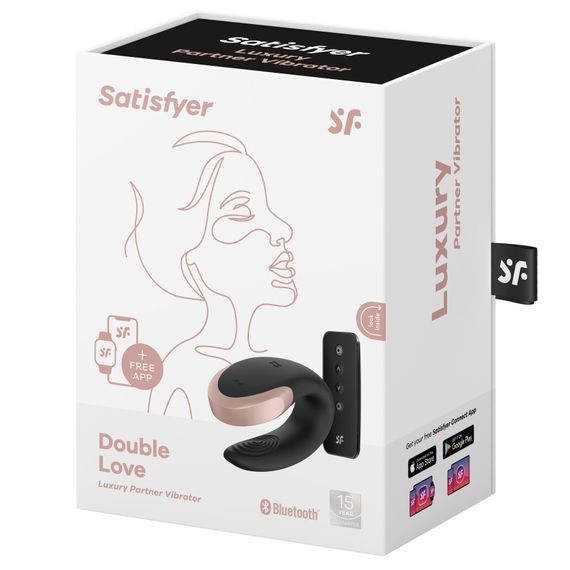 Смарт-вібратор для пар Satisfyer Double Love, Чорний | Зображення 6