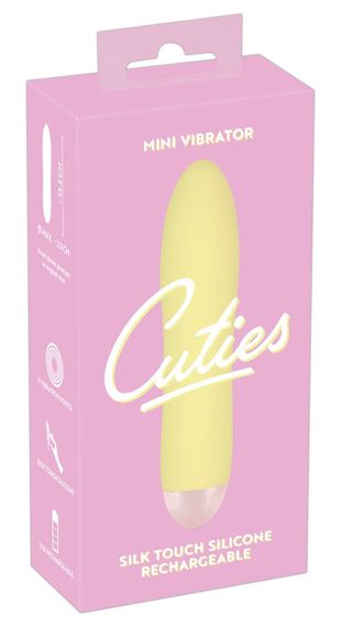 Жовтий міні-вібратор Cuties Mini Vibrator з 7 різними вібраційними режимами Sex Aura