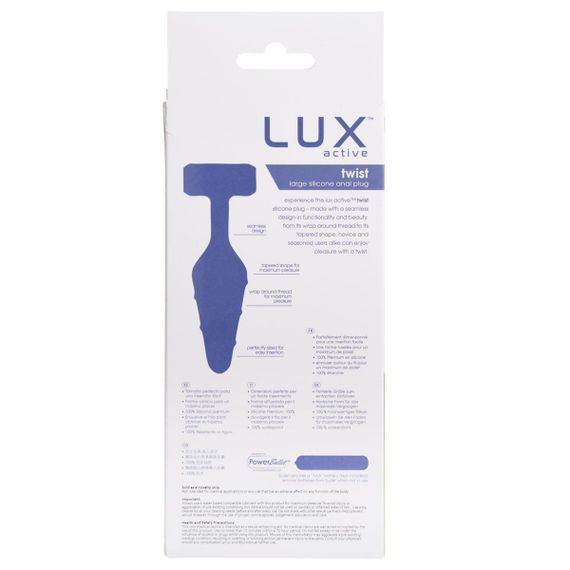 Анальна пробка Lux Active Twist Plug Large Blue Sex Aura | Зображення 7