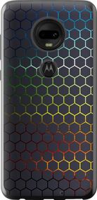 Чехол на Motorola Moto G7 Переливающиеся соты "498u-1614-17620"