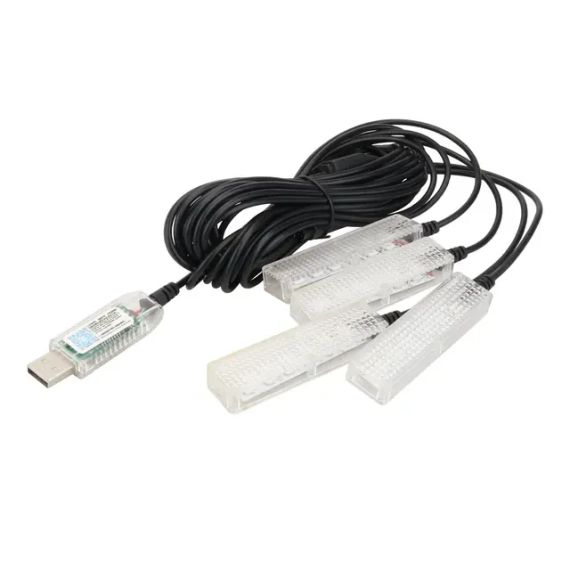 Автомобильная RGB подсветка салона с поддержкой приложения 4 шт USB | Зображення 4