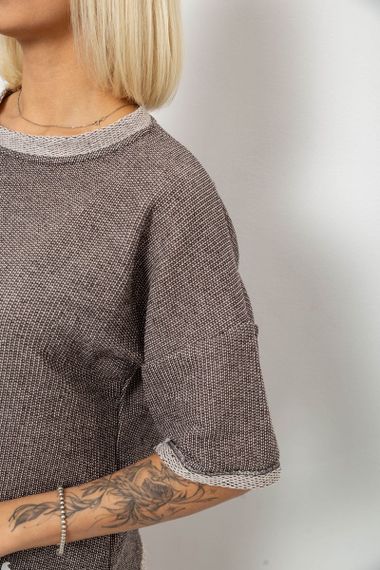 Костюм жіночий повсякденний, колір сірий, 257R604 | Зображення 4