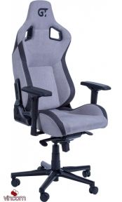 Кресло геймерское GT RACER X-8005 Light GrayBlack Suede