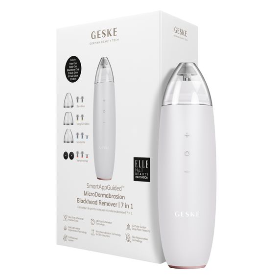 Микродермабразийное устройство для удаления черных точек GESKE MicroDermabrasion Blackhead Remover 7в1 starlight, Бежевый