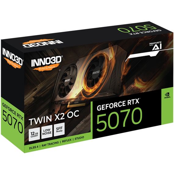 GeForce RTX5070 Inno3D TWIN X2 OC, 12GB GDDR7, 192bit, PCI Express 5.0 | Зображення 3