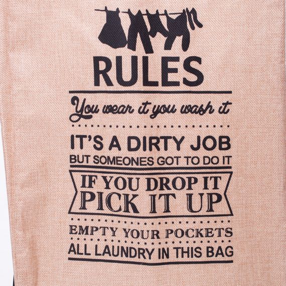 Кошик для білизни на підставці 36×32×52 (см) м'який Бежевий HP-41-11BE | Зображення 5