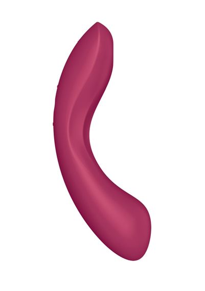 Вакуумний вібратор із потрійною стимуляцією Satisfyer Curvy Trinity 1, бордовий sexstyle | Зображення 4