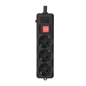 Фільтр мережевий 3 розетки 1,8 м чорний SPG3-G-6B-PRO PRO Gembird