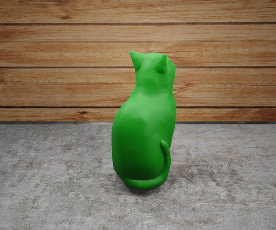 Статуетка кот Зелений, що сидить, 50 | Зображення 2