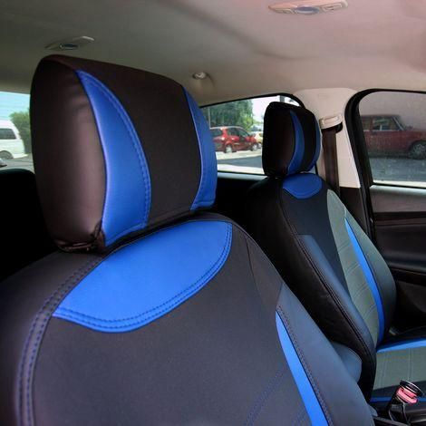 Чехлы на сиденья из экокожи и автоткани ВАЗ Priora 2171 2009-2018 EMC-Elegant | Зображення 3