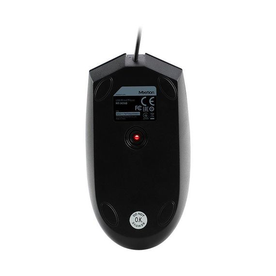 Мышка проводная MEETION Office Mouse RGB M360, черная | Зображення 3