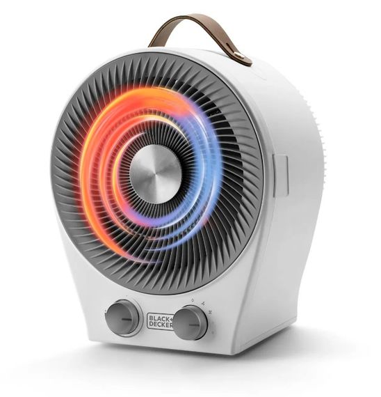 Тепловентилятор BLACK+DECKER 2,0 кВт, площа обігріву 20 кв.м., підлоговий, білий (BXFSH2000E) | Зображення 3