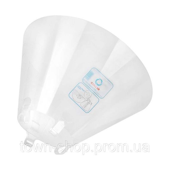 Воротник пластиковый COLLAR для собак и кошек, размер L-XL (А:47-57см, В:30см) | Зображення 1
