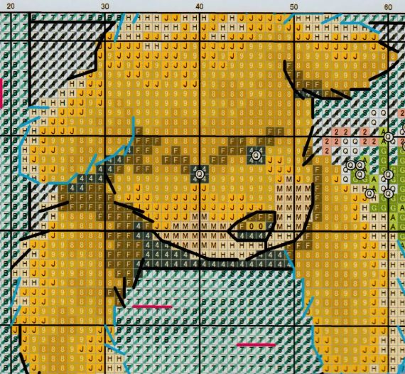 Набір для вишивання за нанесеною на канву схемою "Plush doll". AIDA 14CT printed 36*44 см | Зображення 5