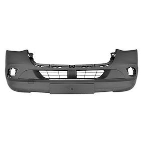 Бампер передний Mercedes Benz W907 18-21/ W909 17-/ W910 18-21 (под противотуманки/черный), 160 8821