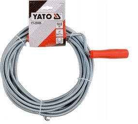 Трос сантехнічний чищення каналізації труб 9мм х 10м YATO YT-25005