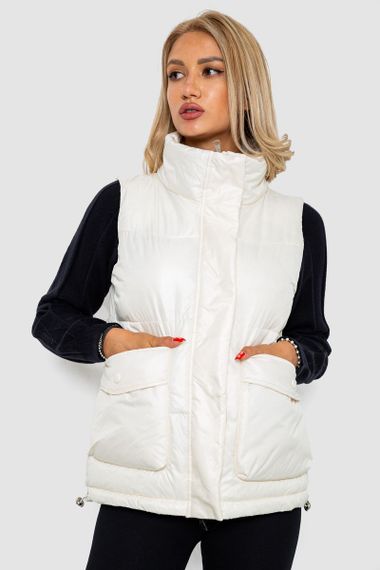 Жилет женский  -уценка, цвет кремовый, 244R533-U-3