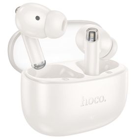 Бездротові TWS bluetooth навушники Hoco EQ12 Rima (Milky White)