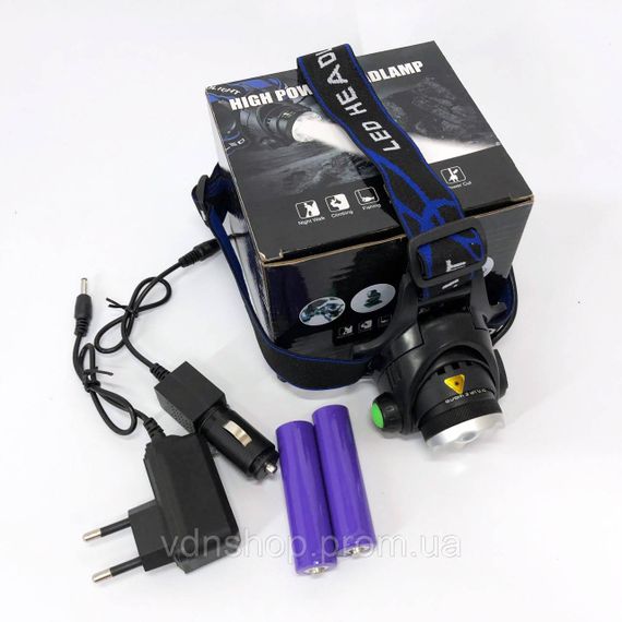 Ліхтар акумуляторний для риболовлі PLD-T115-PM30-TG, Головний ліхтар для активного відпочинку QA-49 | Зображення 2