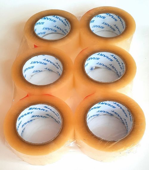 Скотч пакувальний прозорий 45 мм х 160 м х 40мкм 6 шт. | Зображення 1