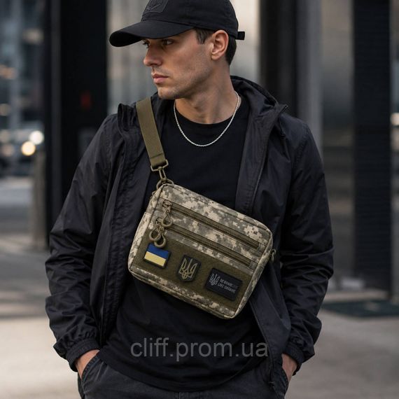 Чоловіча тактична сумка EDC Cordura 600D, сумка з кордури для патчів піксель | Зображення 8