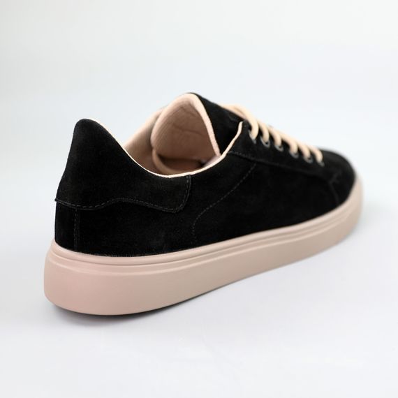 Кеди жіночі замшеві 591469 Чорні 36 37 38 39 40 41 | Зображення 5