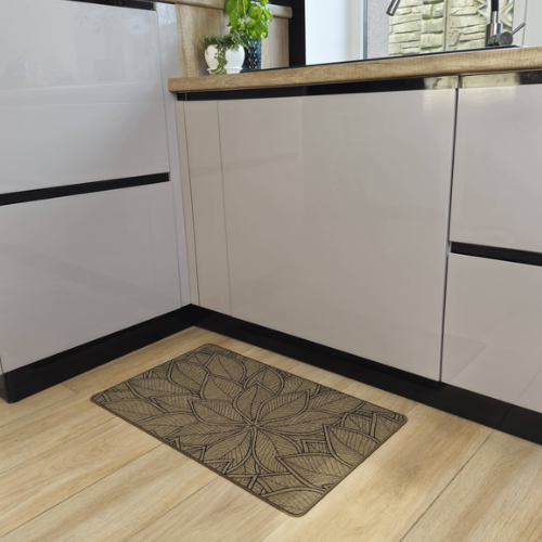 Килимок універсальний для підлоги льон Флора 70*120см Дариана | Зображення 3
