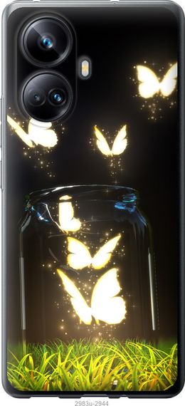 Чехол на Realme 10 Pro Plus Бабочки "2983u-2944-17620"