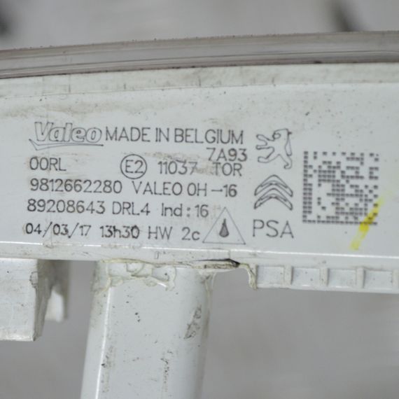 Фара денного світла Peugeot Partner 2008-... Денні ходові вогні Пежо Партнер 9812662280 | Зображення 2