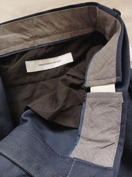 Чоловічі прямі штани темно сині 34/30 | Зображення 1