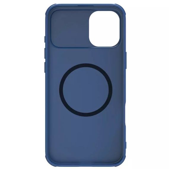 Карбоновая накладка Nillkin CamShield Pro Magnetic для Apple iPhone 16 (6.1") Blue | Зображення 5